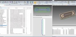 Copie d'écran de l'interface et des menus du logiciel de CAO électronique ZUKEN eCadstar